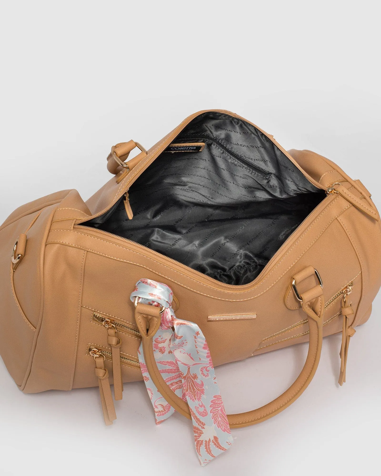 Caramel Tali Zip Weekender