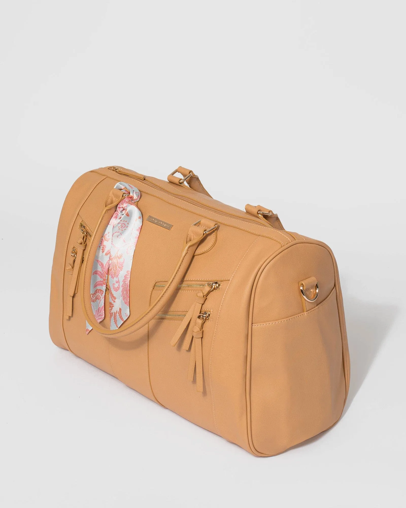 Caramel Tali Zip Weekender
