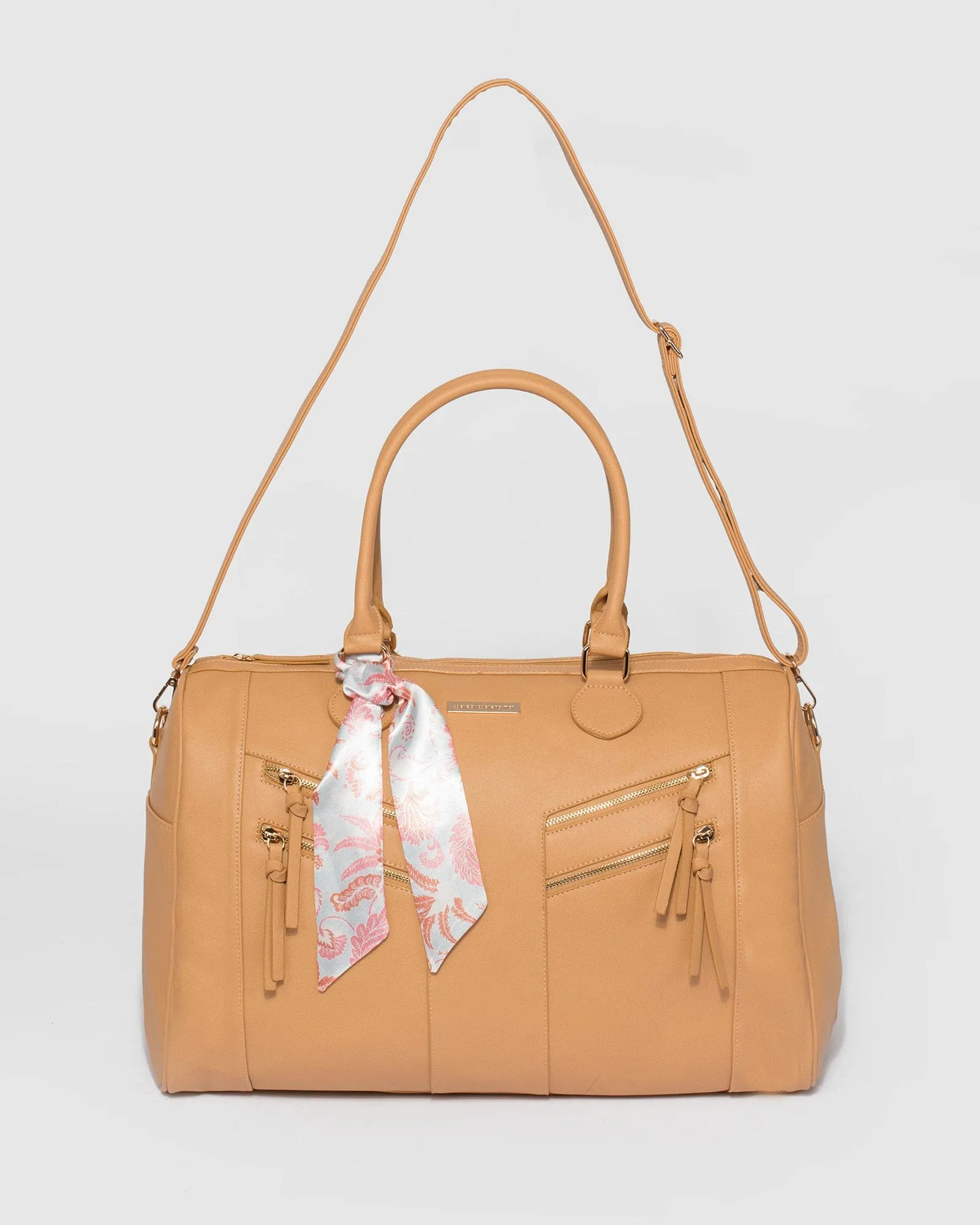 Caramel Tali Zip Weekender