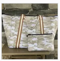 Champagne/Camo Weekender Bag