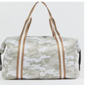 Champagne/Camo Weekender Bag