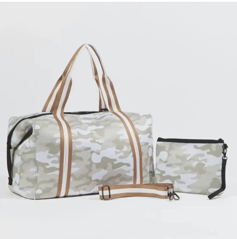 Champagne/Camo Weekender Bag