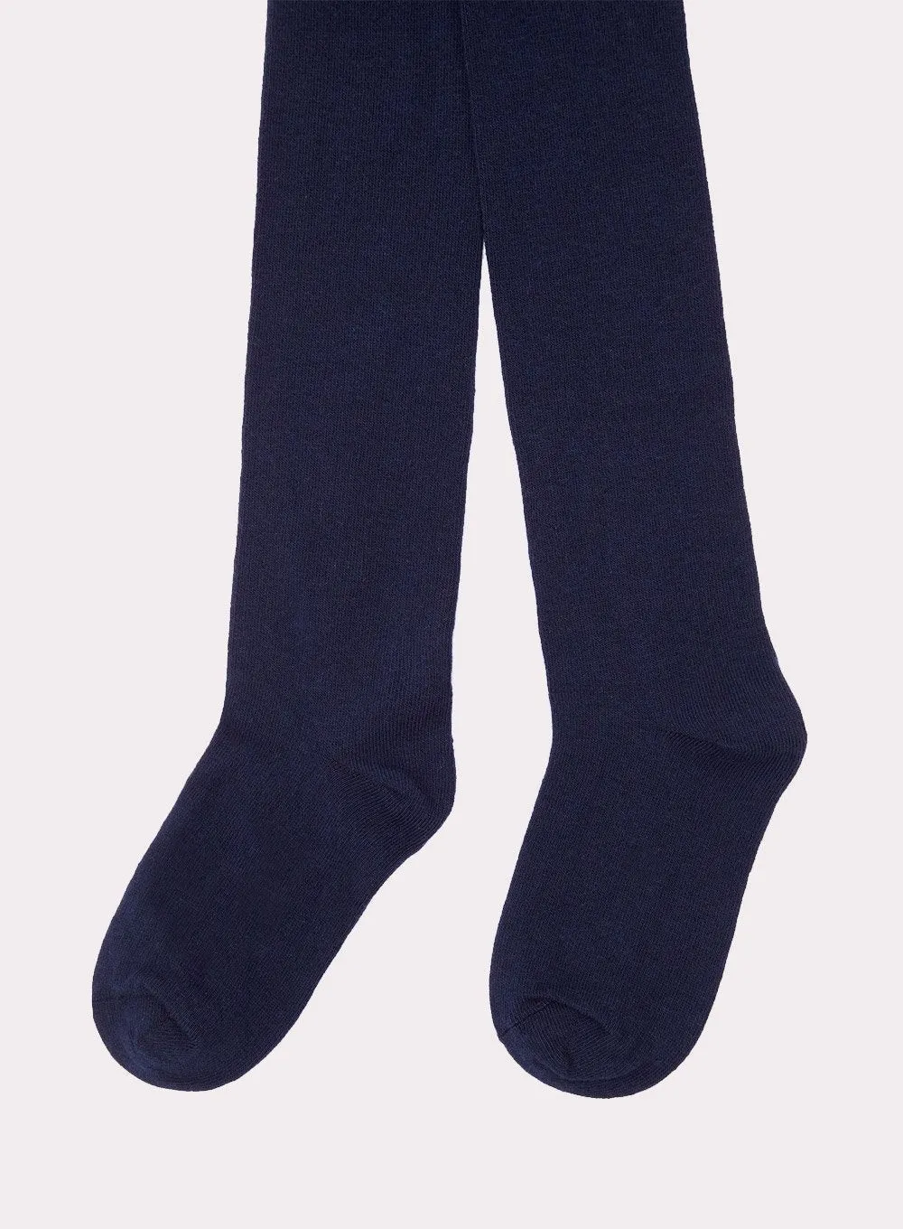 Cotton Tights in Navy