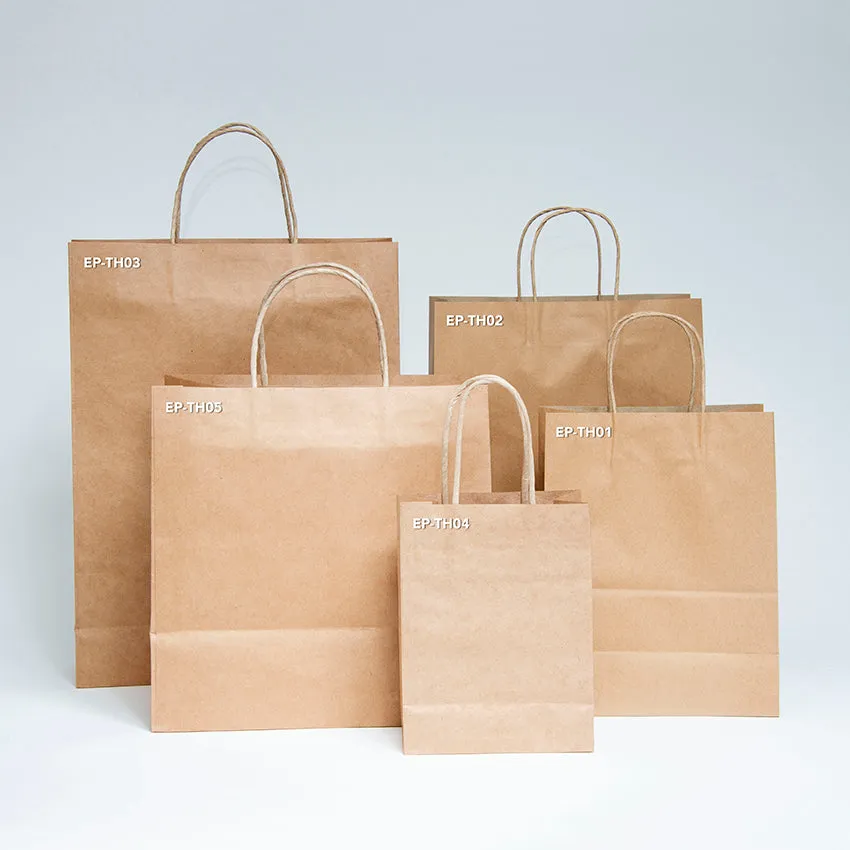 Ecopack Extra Wide Twisted Handle Paper Bags (1 Pack/25 Bags)