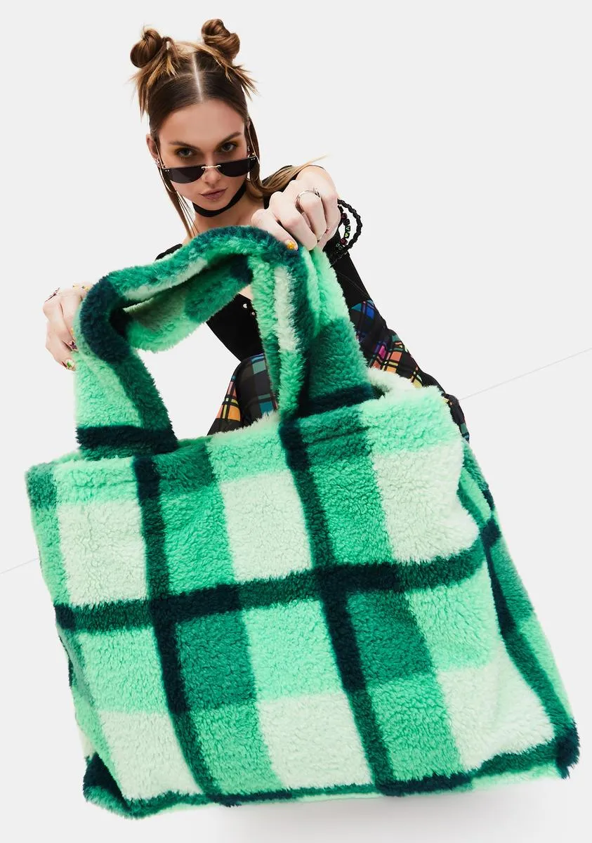 Funky N' Fresh Fuzzy Tote Bag