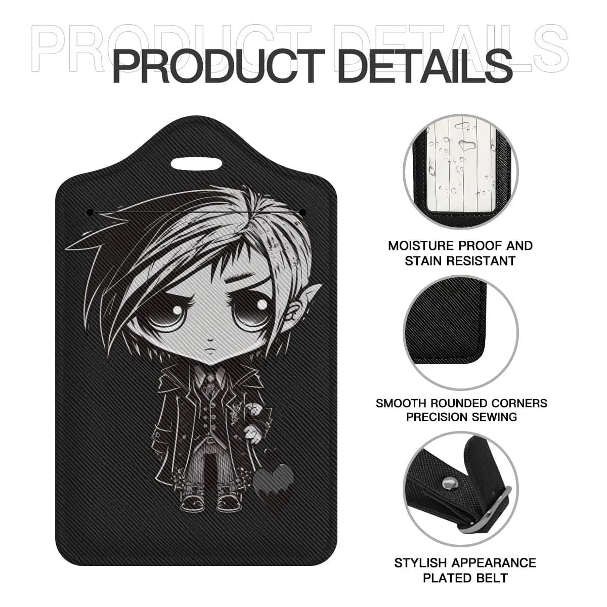 Gothic Boy & Girl Couple Luggage Tags