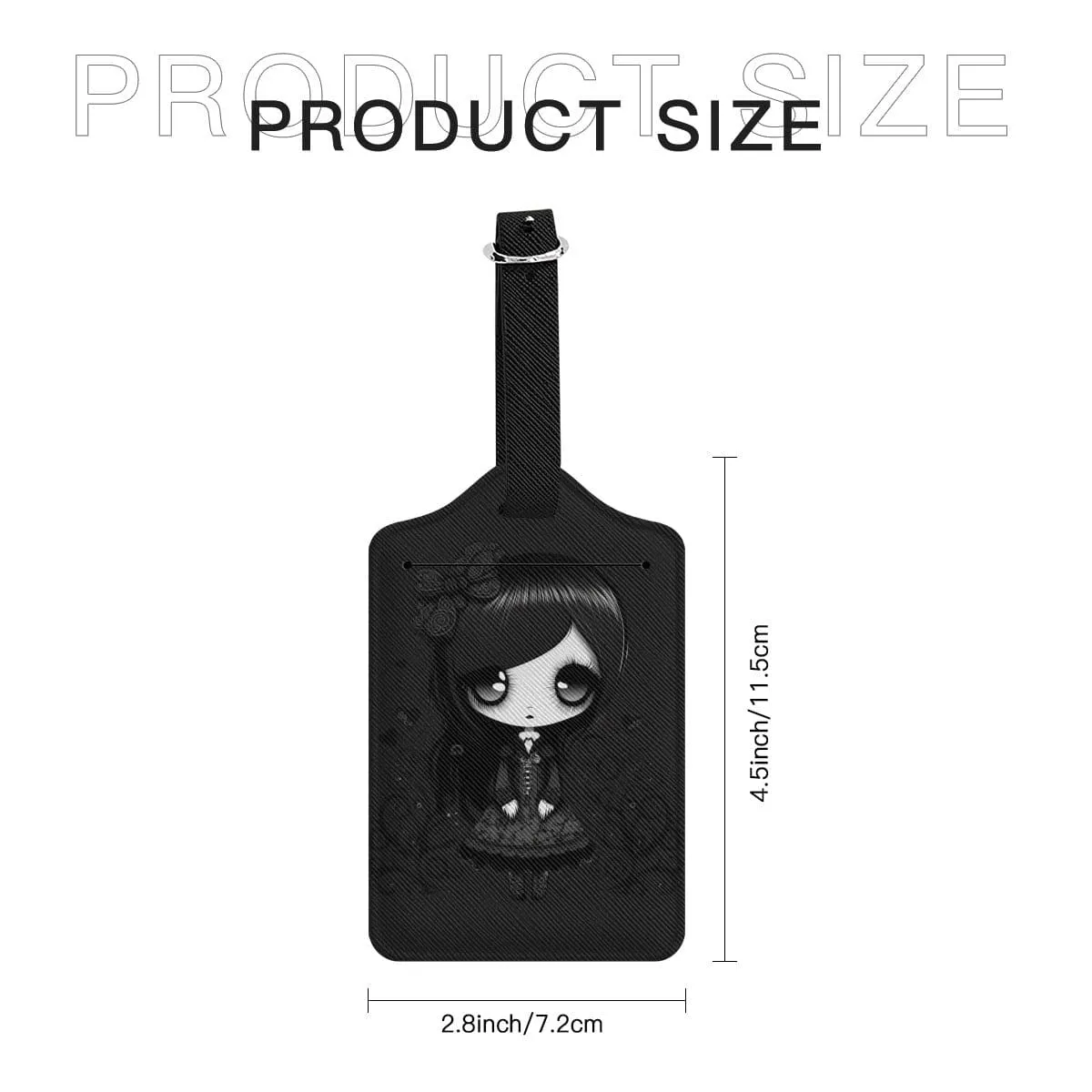 Gothic Boy & Girl Couple Luggage Tags