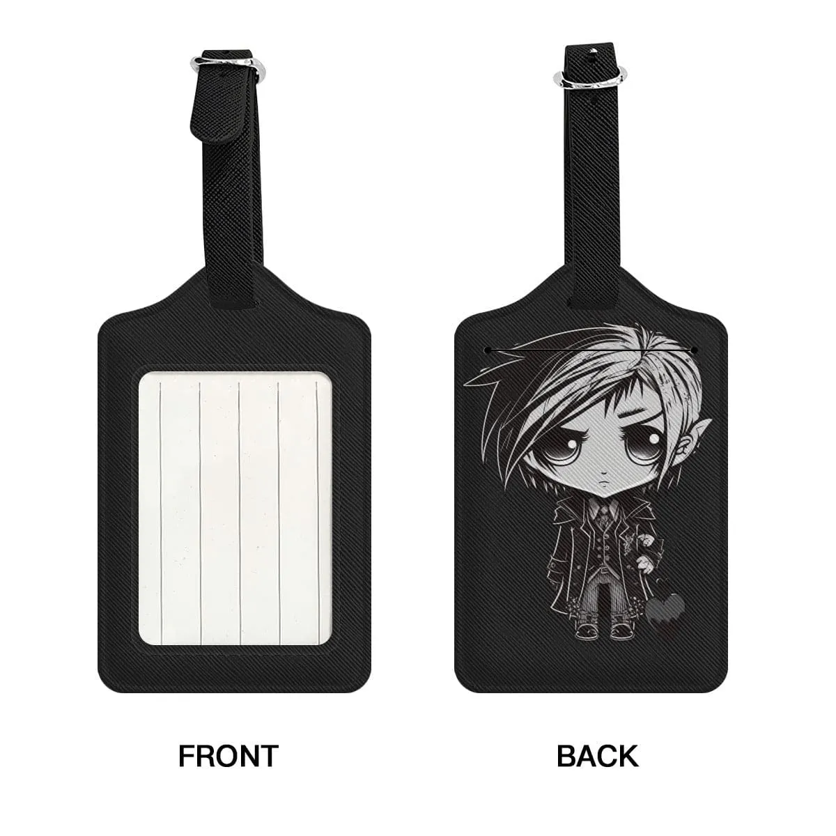 Gothic Boy & Girl Couple Luggage Tags