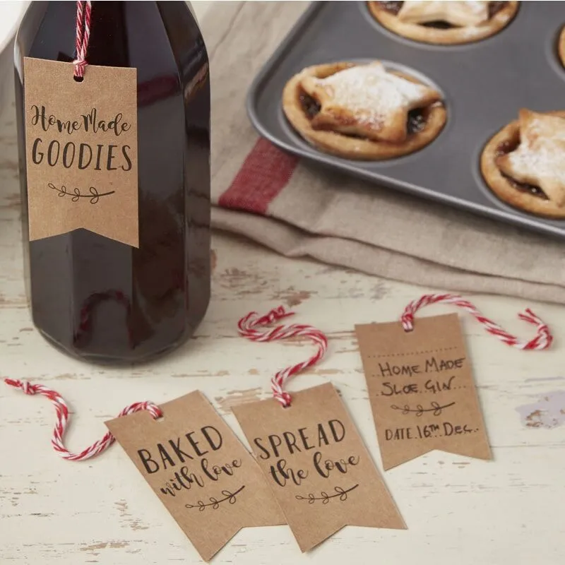 Homemade Baking Luggage Tags