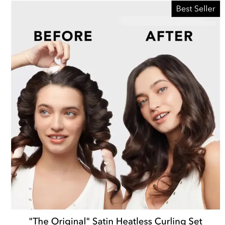 KITSCH Satin Heatless Curling Set