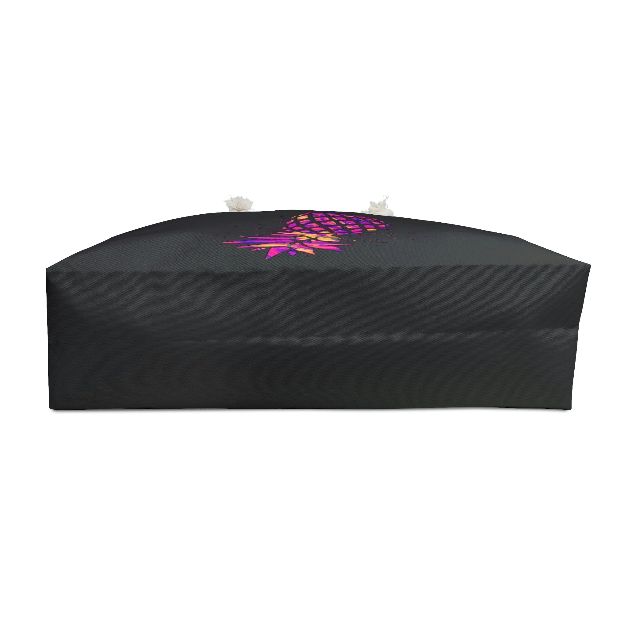Large Pineapple Black Weekender Lifestyle Beach Travel Bag