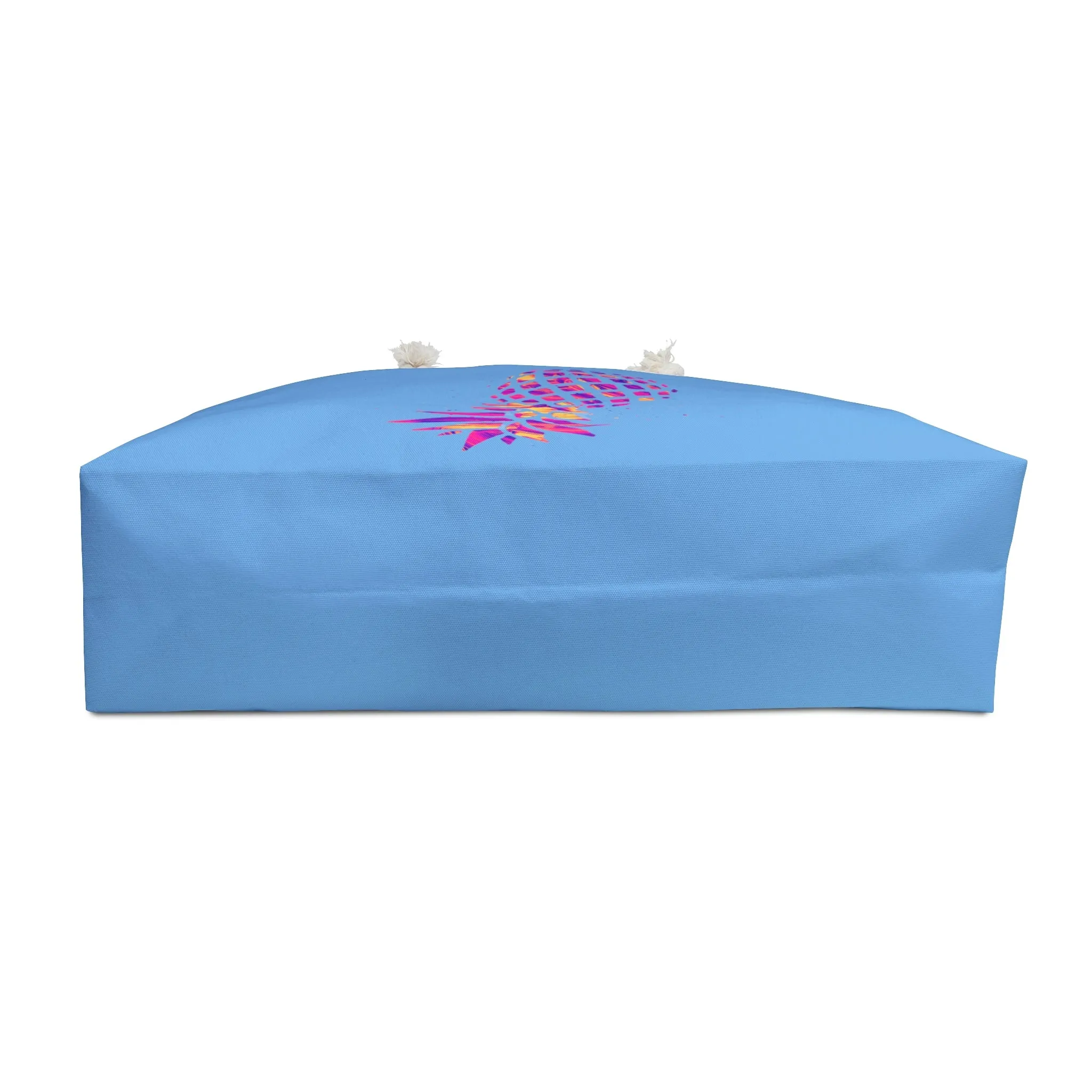 Large Pineapple Blue Weekender Lifestyle Beach Travel Bag