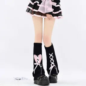 Love Heart Leg Warmers Socks