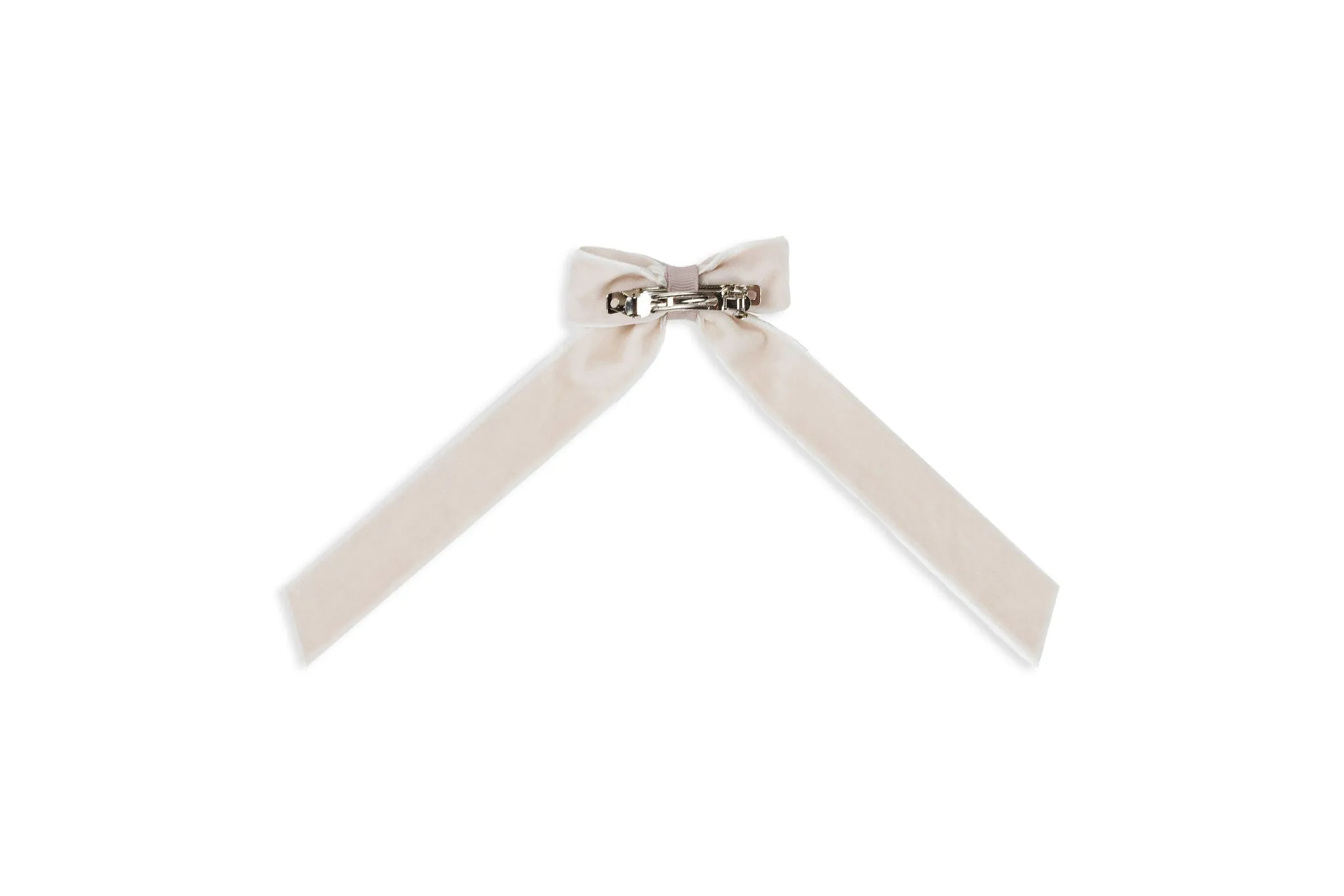 Medium Rosy Brown Fossil Velvet Hair Clip