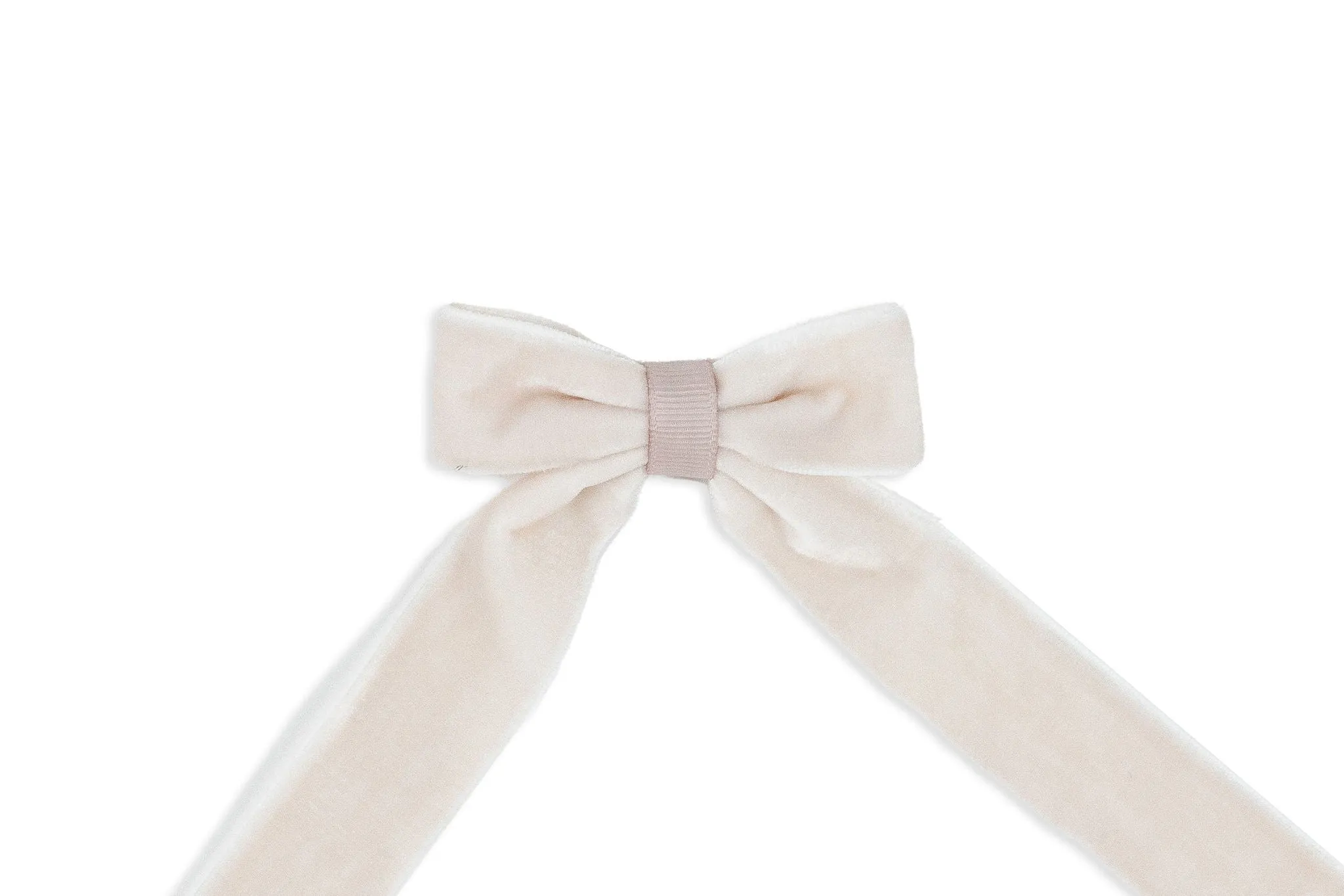 Medium Rosy Brown Fossil Velvet Hair Clip