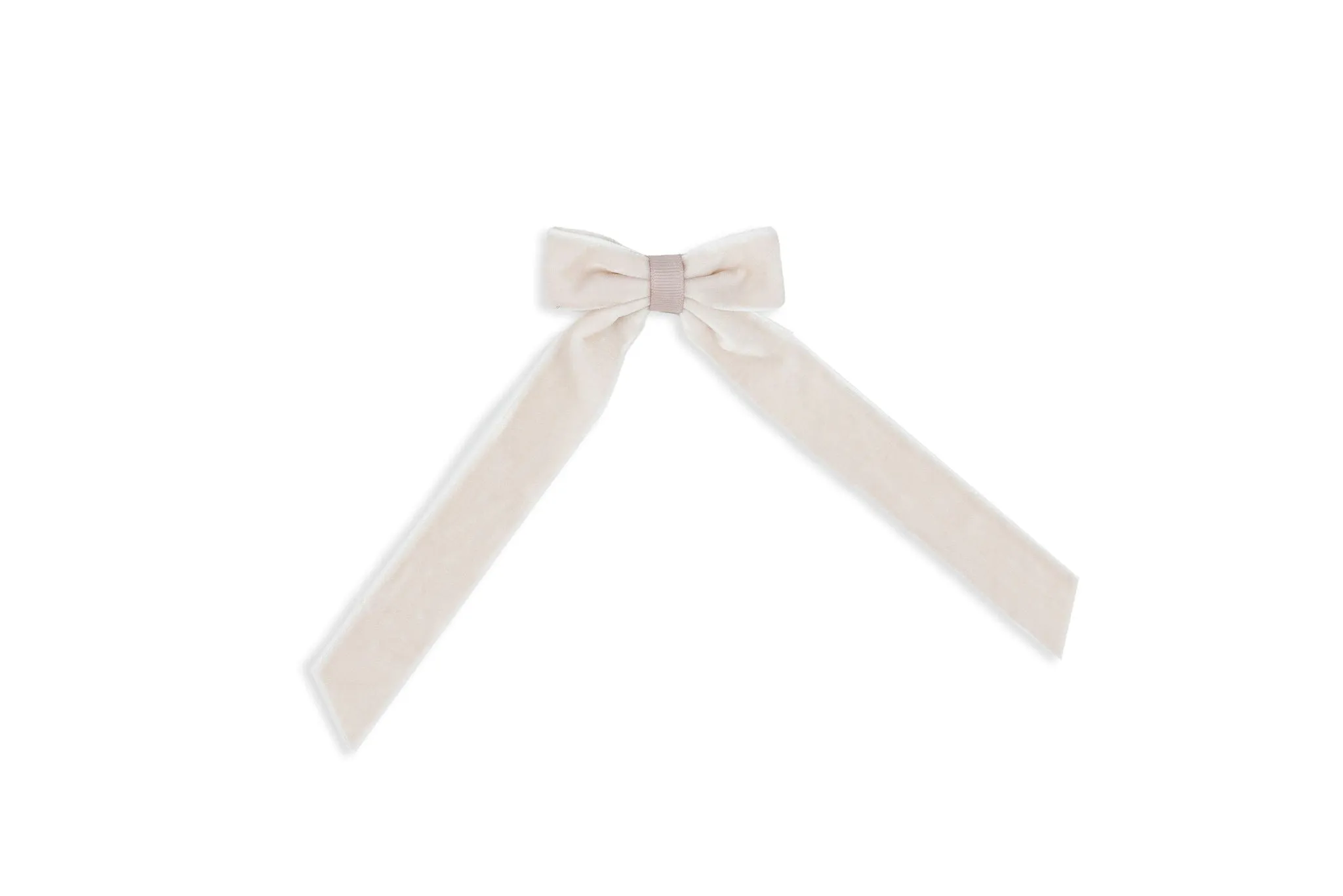 Medium Rosy Brown Fossil Velvet Hair Clip