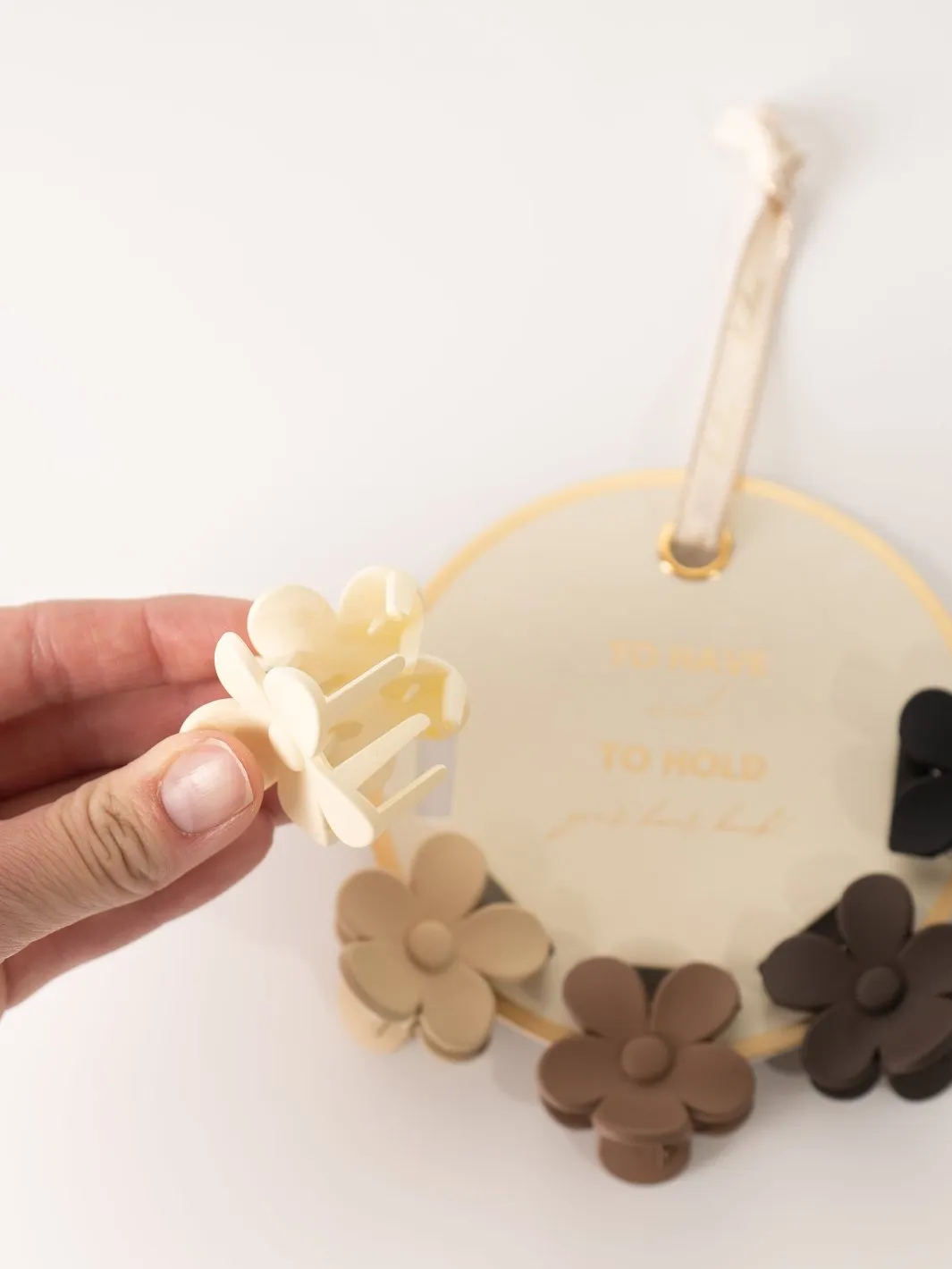 Mini Flower Claw Clip Set