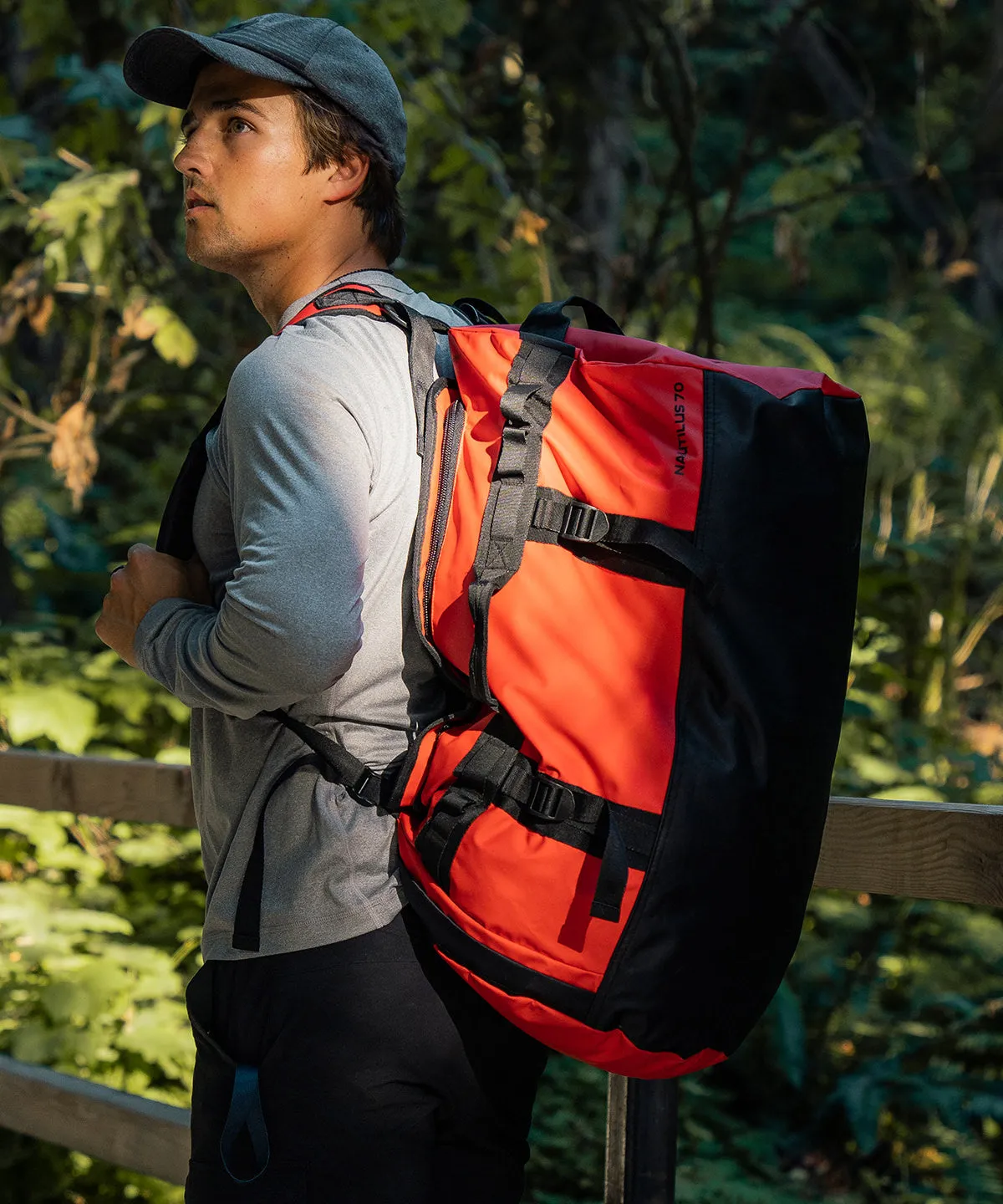 Nautilus waterproof 70 litre duffle | Bold Red