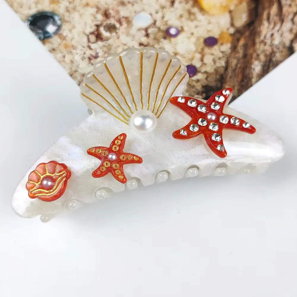 OCEAN INSPIRED ACETATE HAIR CLIPS