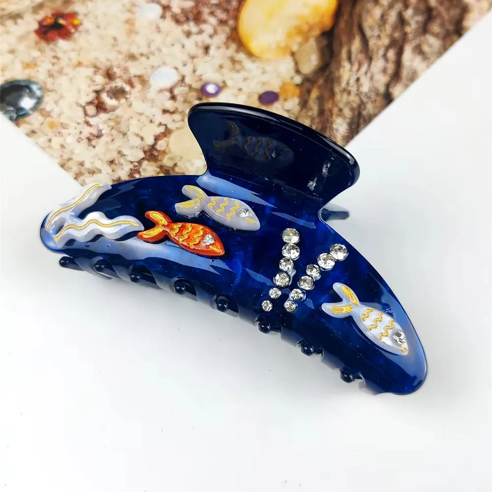OCEAN INSPIRED ACETATE HAIR CLIPS