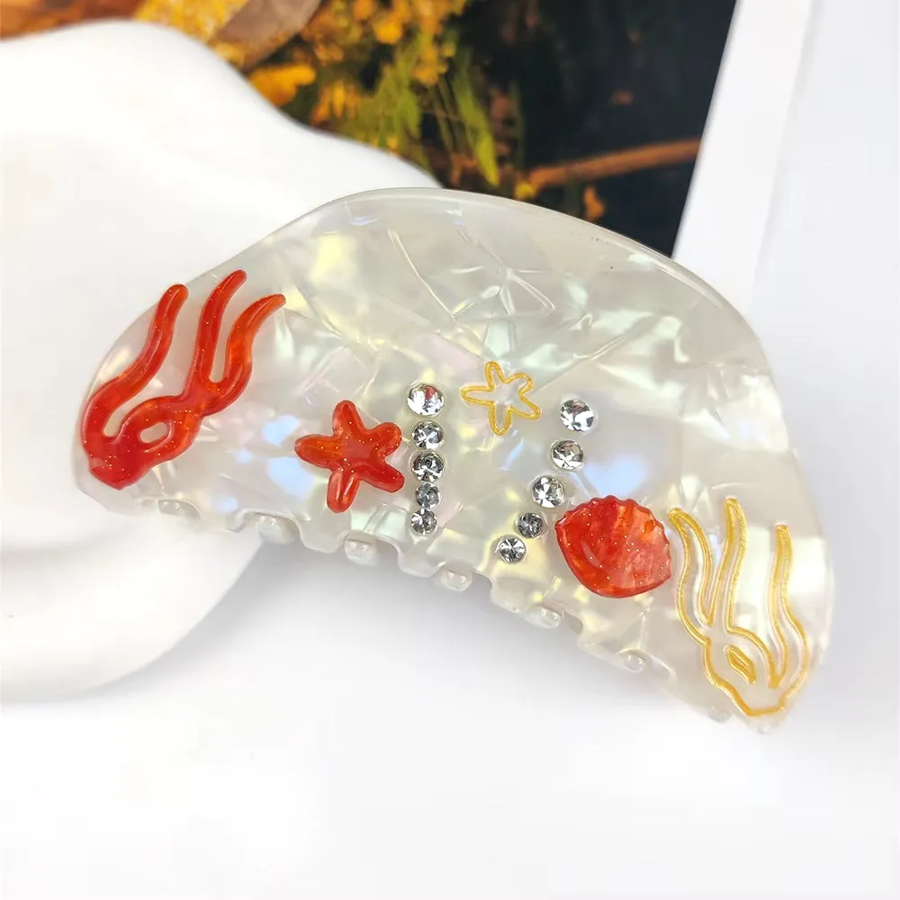 OCEAN INSPIRED ACETATE HAIR CLIPS