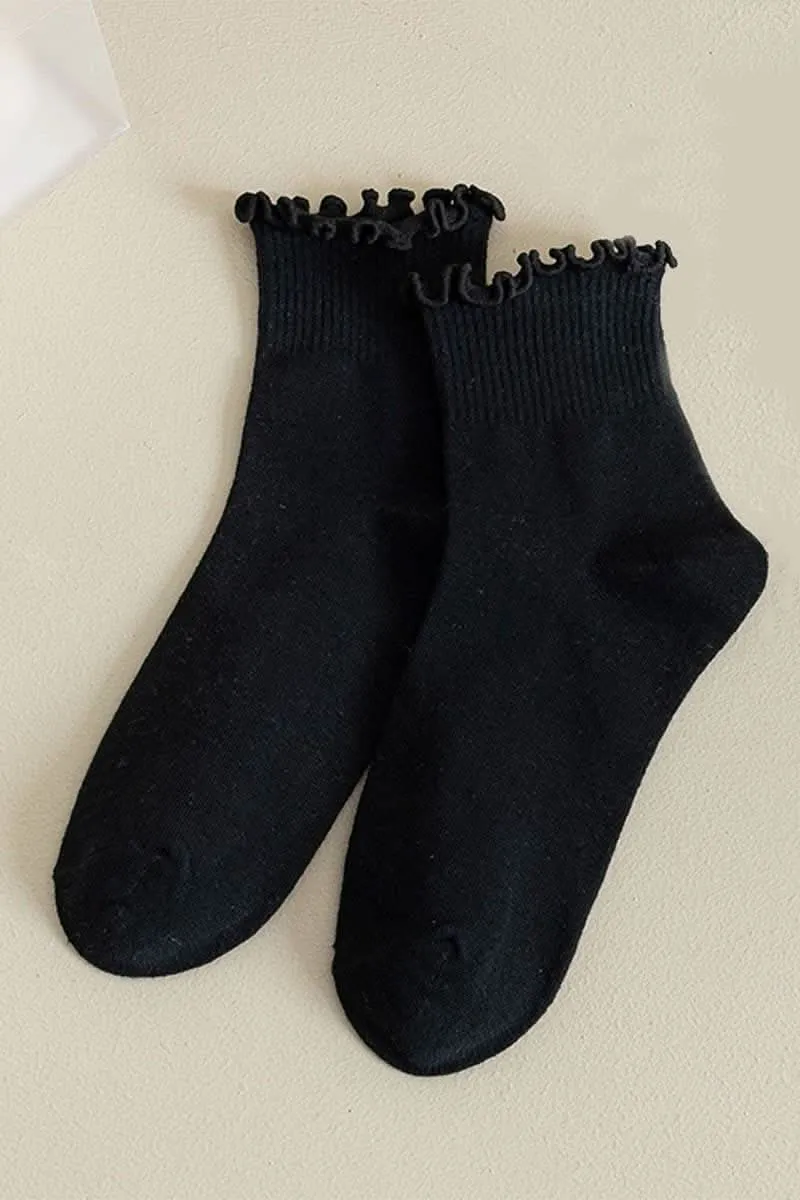 Ruffled Women's Ankle Sock
