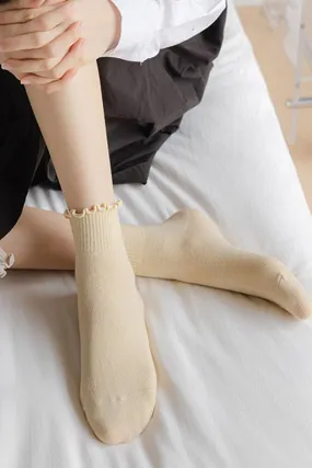 Ruffled Women's Ankle Sock