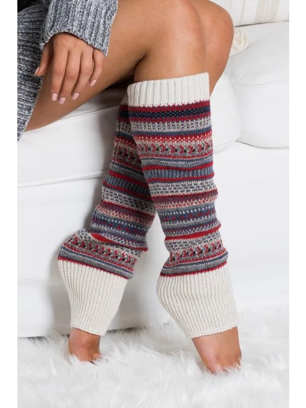 Short Fairisle Legwarmer