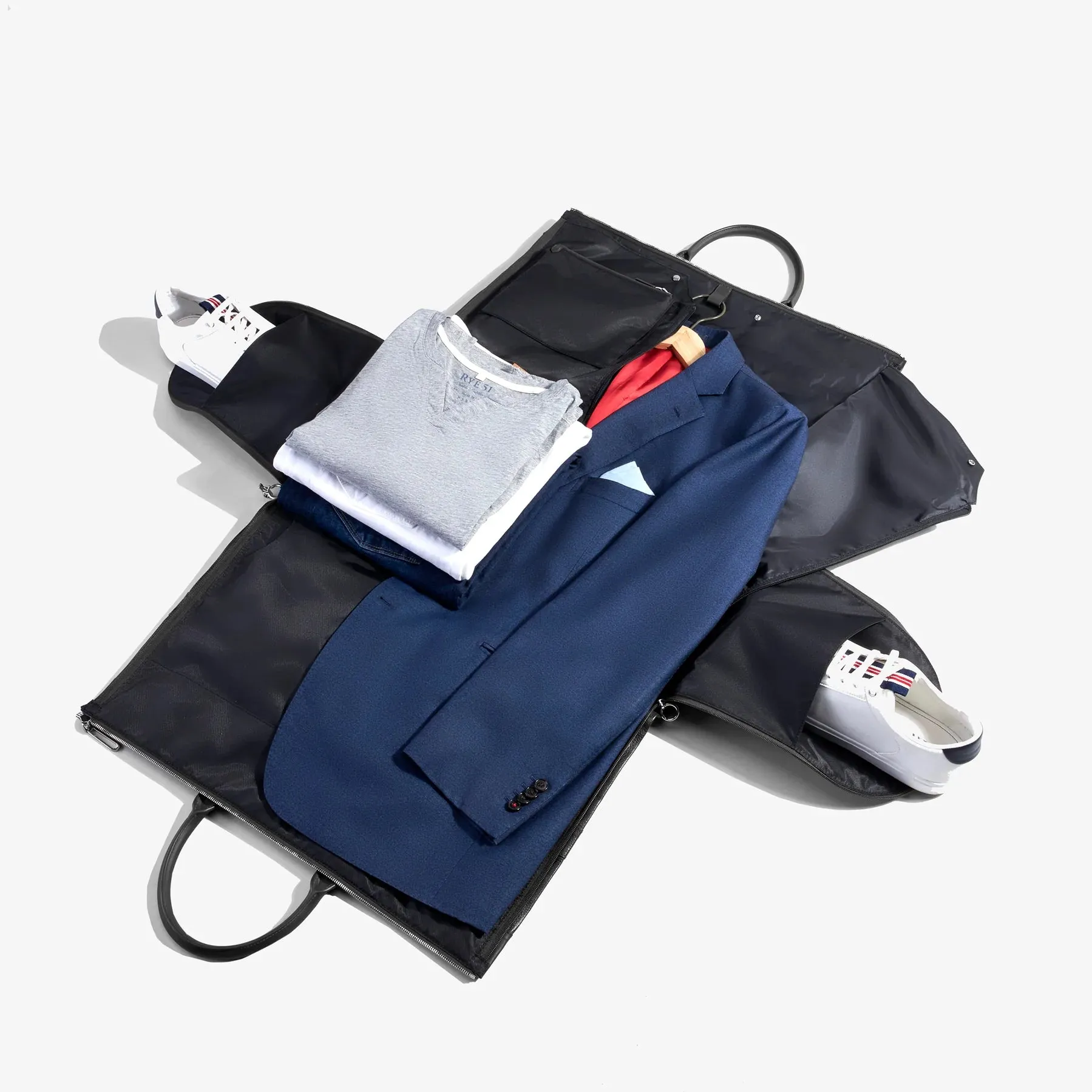 Slate Nylon Garment Weekender Bag