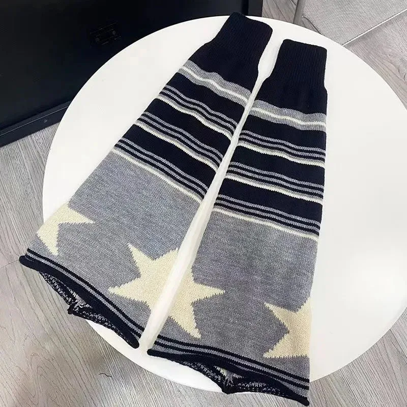 Star striped leg warmers
