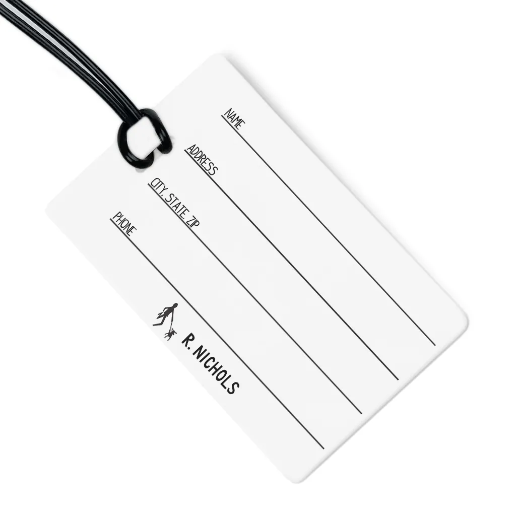 Succulents Luggage Tag