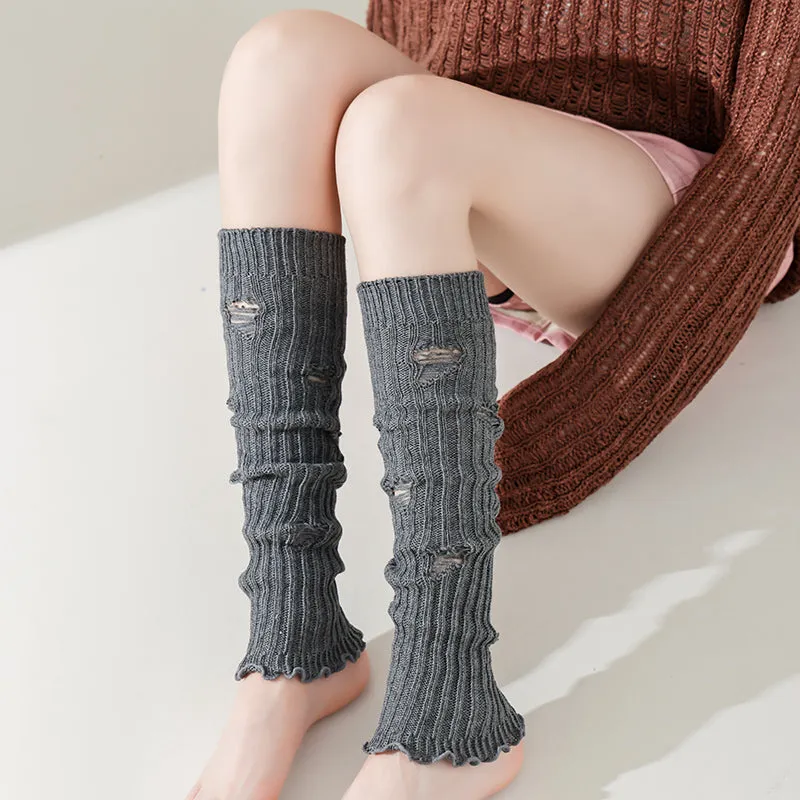 Sweetnana F/W Thermal Leg Warmers for Women, Hot Girl Ripped Fashion Stockings, Versatile and Trendy.