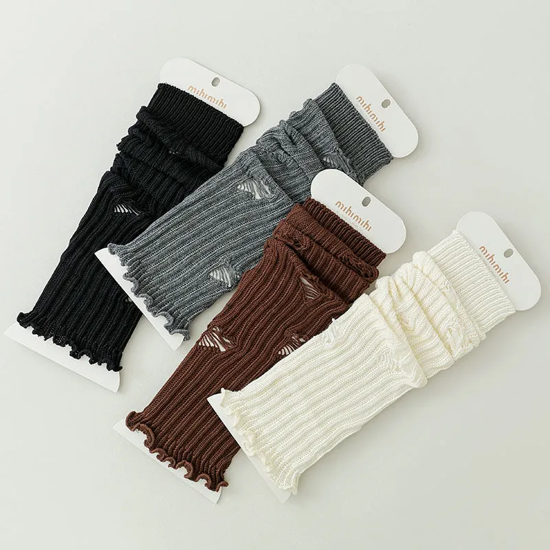 Sweetnana F/W Thermal Leg Warmers for Women, Hot Girl Ripped Fashion Stockings, Versatile and Trendy.
