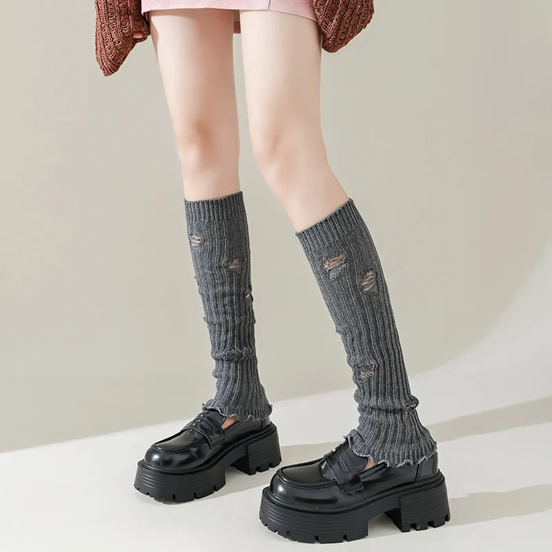 Sweetnana F/W Thermal Leg Warmers for Women, Hot Girl Ripped Fashion Stockings, Versatile and Trendy.
