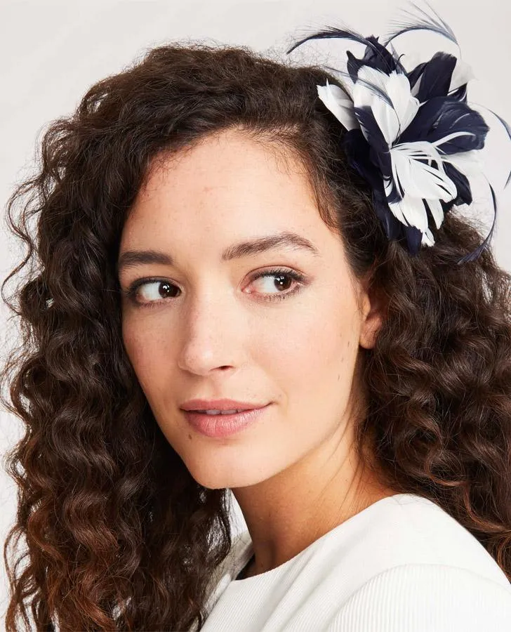 Two Tone Feather Clip