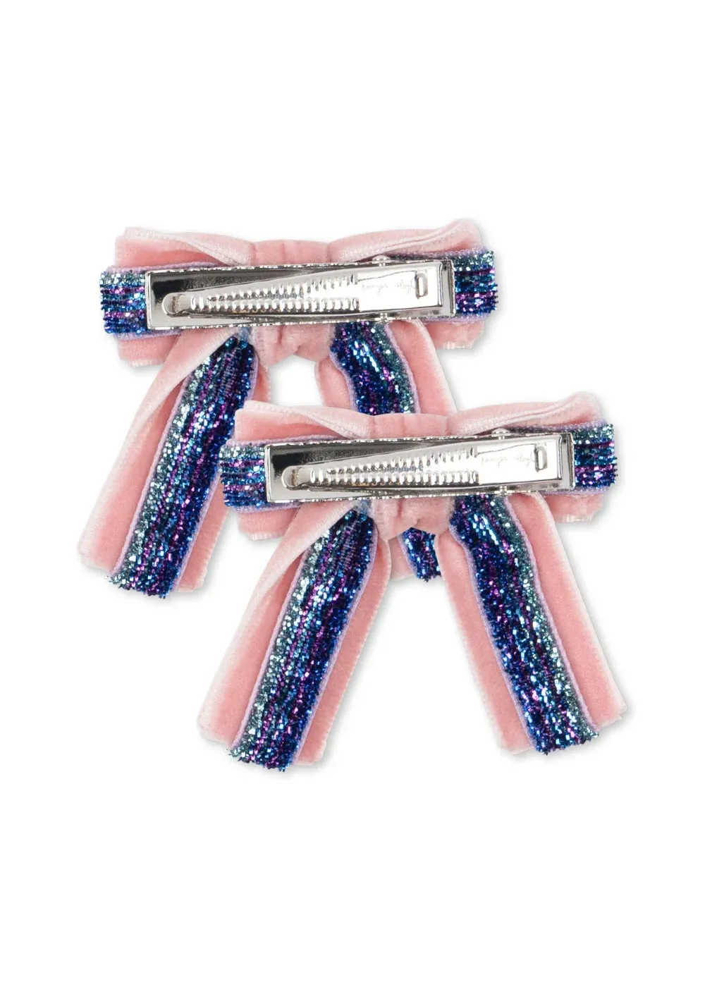 Velvet Bow Hair Clips (2 Pack)