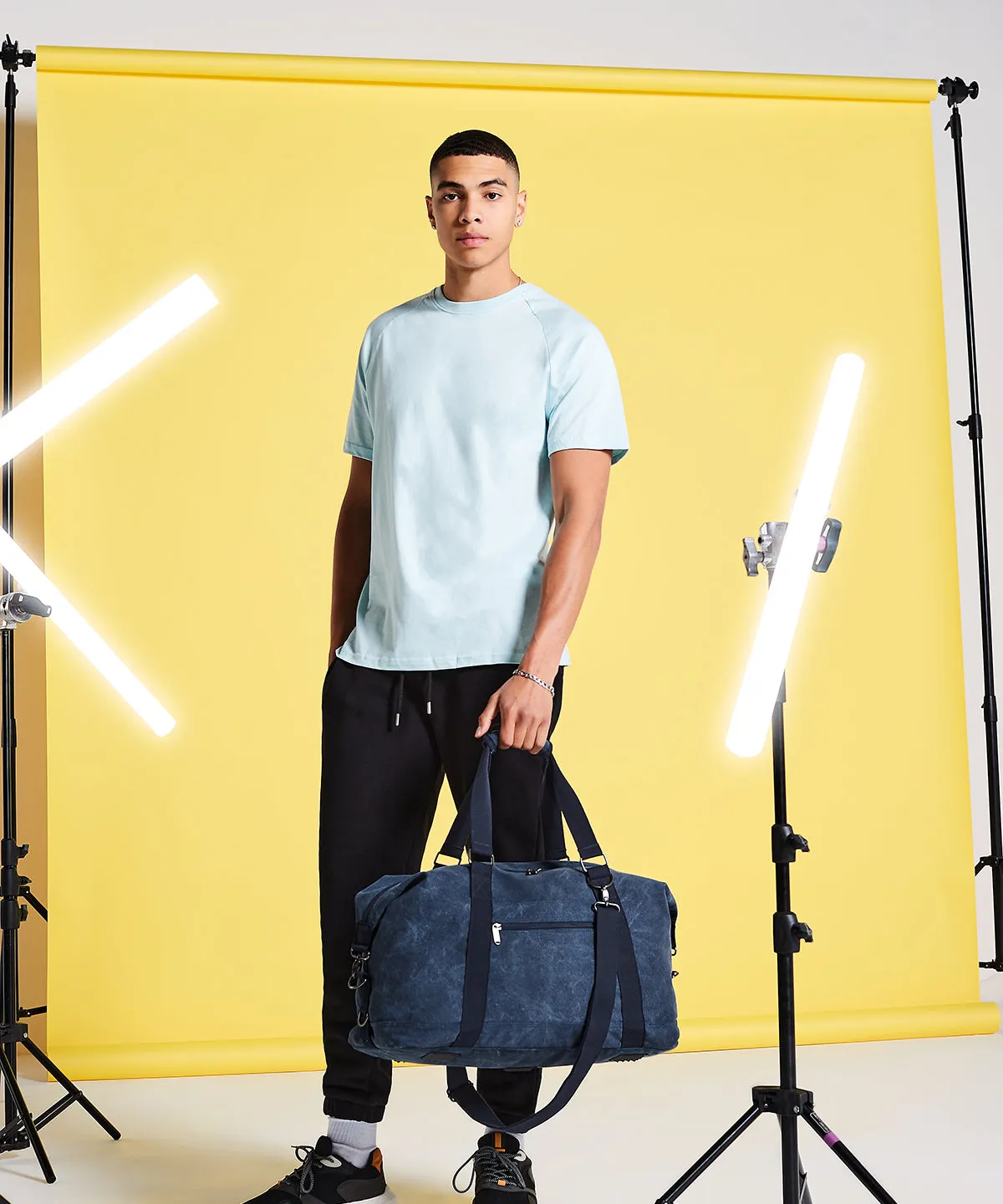 Vintage canvas weekender | Vintage Oxford Navy