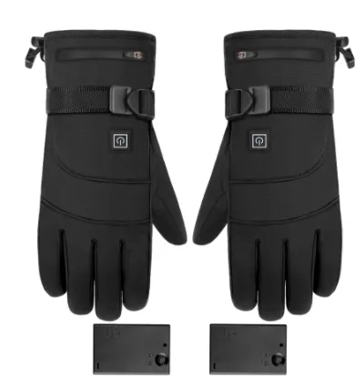 Winter Electric Motorcycle Heated  Touch Screen Gloves