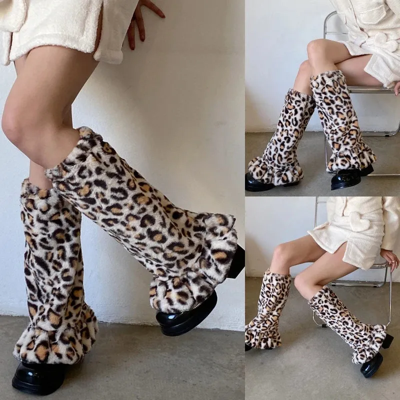 Y2K Wild Instinct Panther Leg Warmers